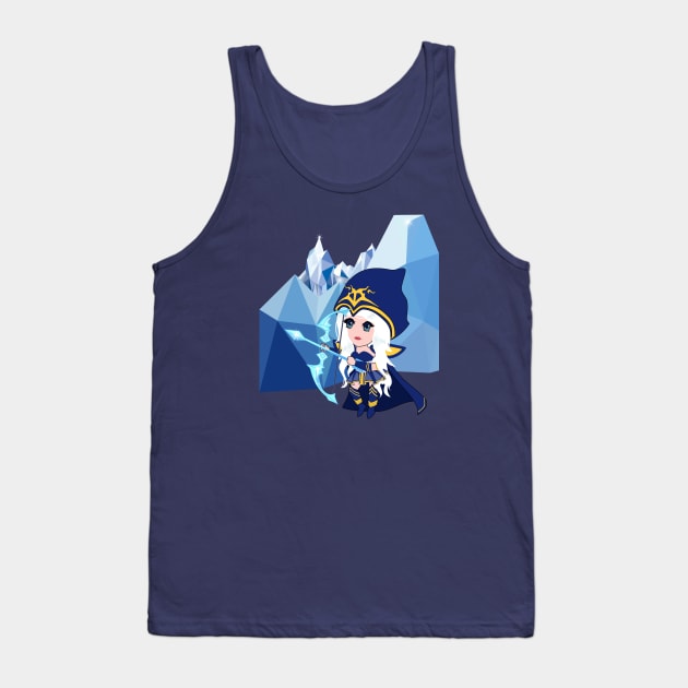 Ashe (Chibi) Tank Top by zoddie